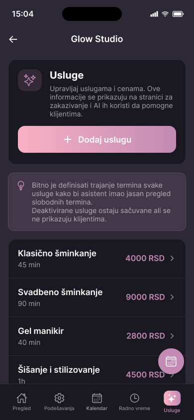 Snimak ekrana BeaSmart aplikacije 2 / 6